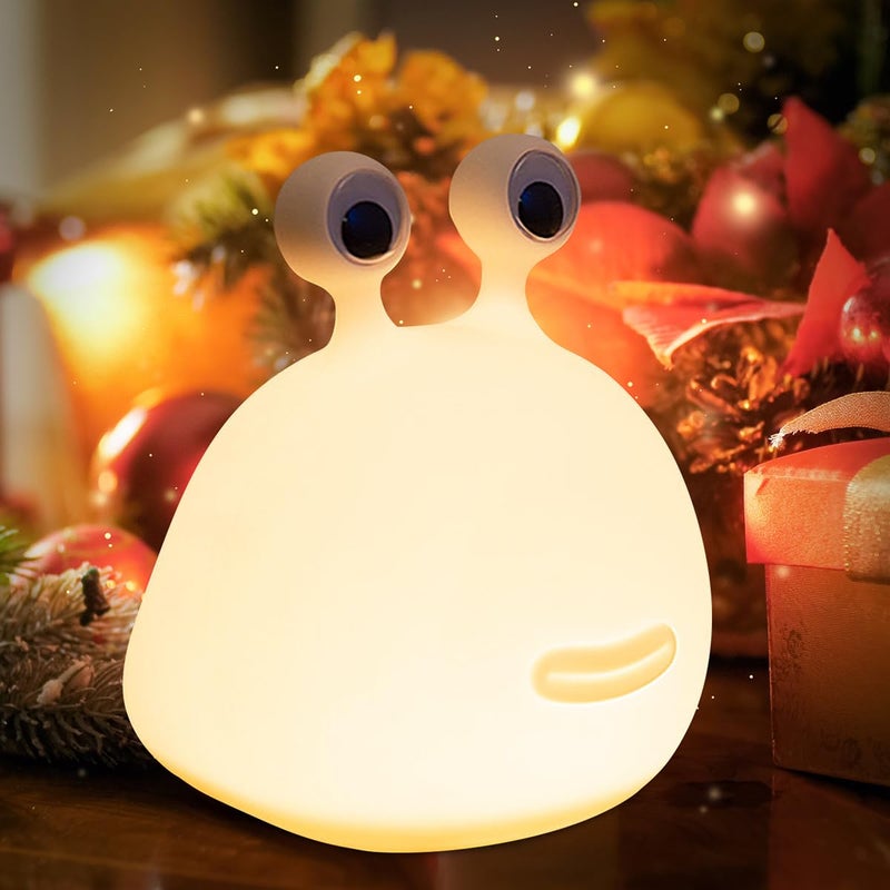 ipalmay Home Night Lights for Kids USB Rechargeable Lamps, ABS+PC Bedside Lamp for Breastfeeding, Touch Control&Timer Setting, White - Image 1